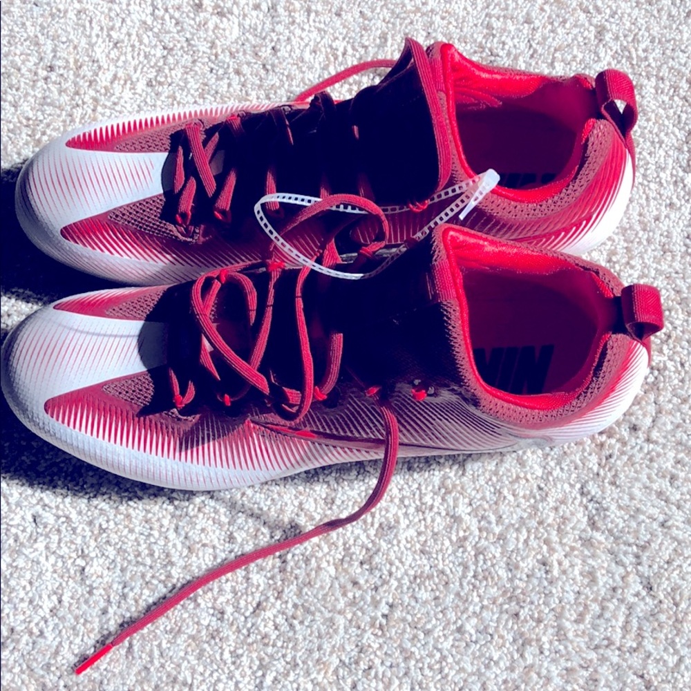 Nike Red Football Cleats Size 11